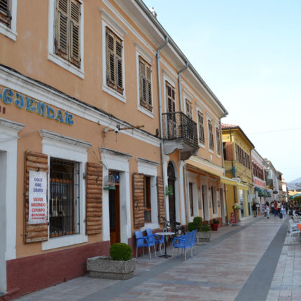 Shkodra promenade boulevard