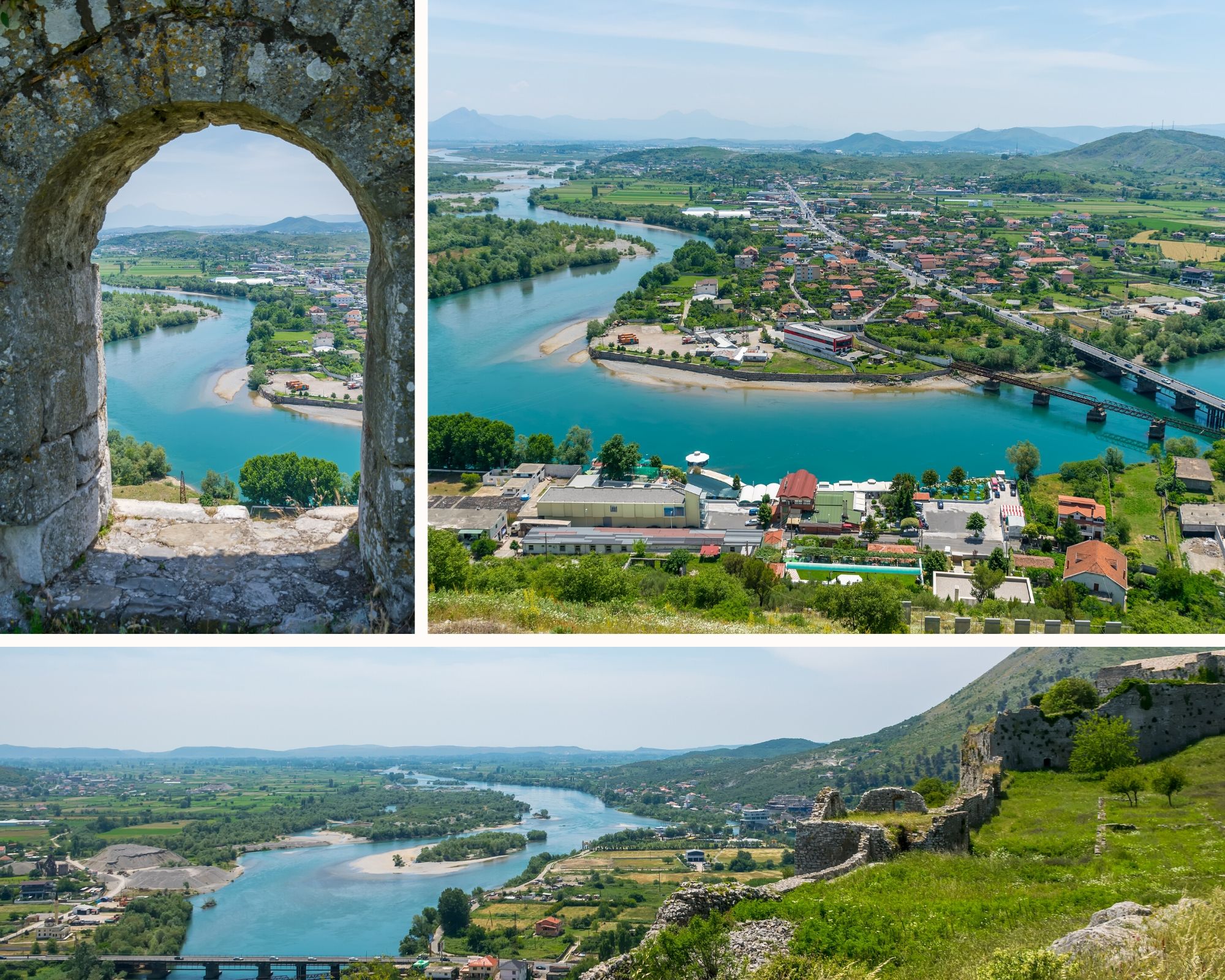 views from rozafa castle